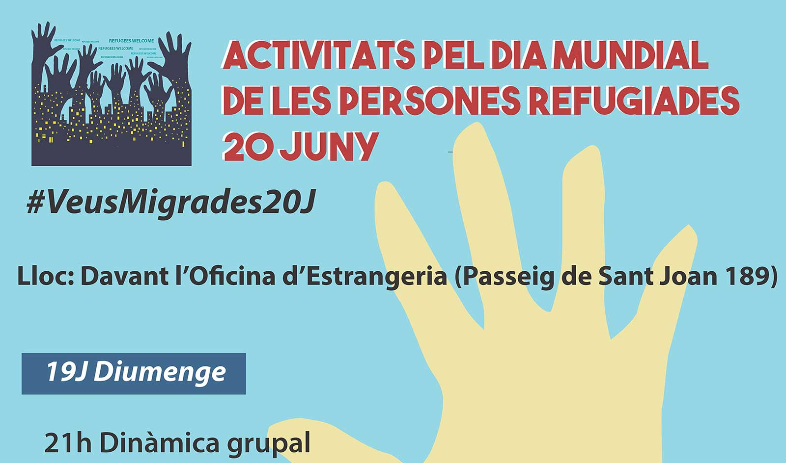 20J: "Veus migrades". Jornada de Stop Mare Mortum pel Dia Mundial de les Persones Refugiades